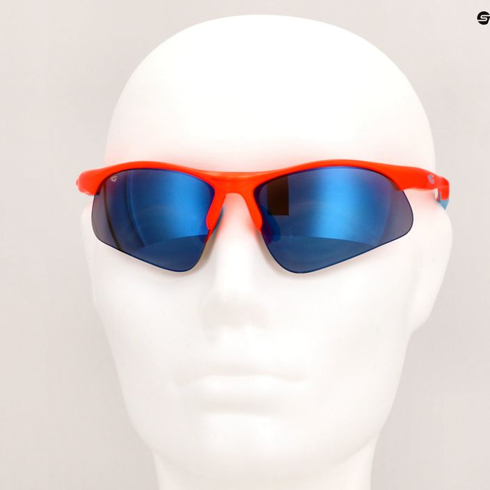 Okulary przeciwsłoneczne dziecięce GOG Balami matt neon orange/blue/blue mirror 9