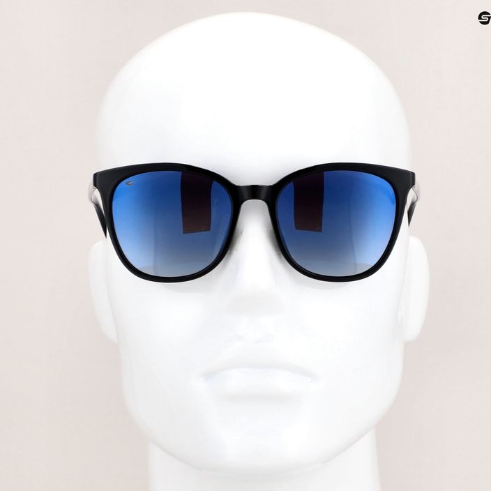 Okulary przeciwsłoneczne damskie GOG Lao black/blue mirror 10
