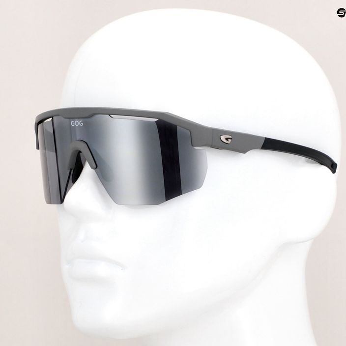 Okulary przeciwsłoneczne GOG Argo matt grey/black/silver mirror 13