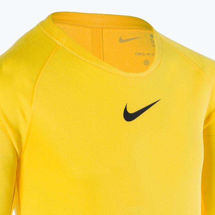 Longsleeve termoaktywny dziecięcy Nike Dri-FIT Park First Layer tour yellow/black 3