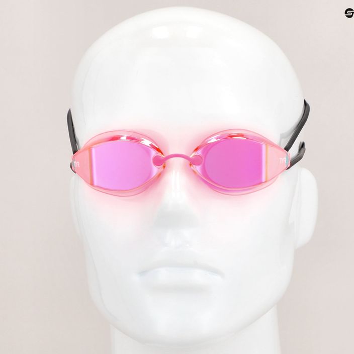 Okulary do pływania TYR Tracer-X Racing Mirrored pink/black 9
