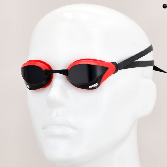 Okulary do pływania arena Cobra Core Swipe smoke/red 9