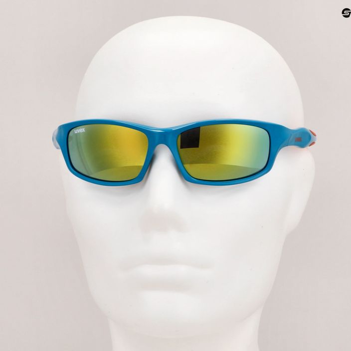 Okulary przeciwsłoneczne dziecięce UVEX Sportstyle 507 blue orange/mirror pink 11