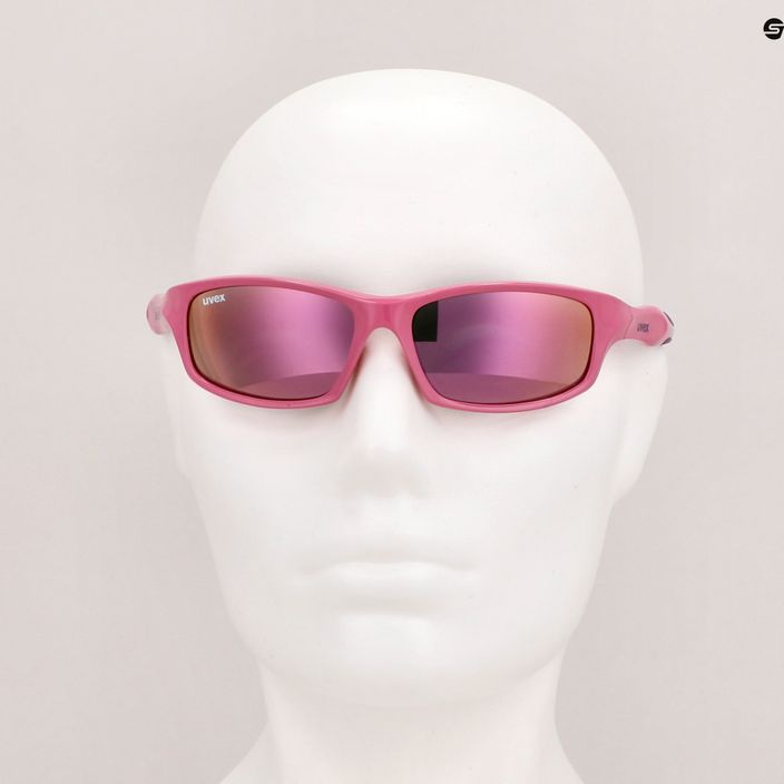 Okulary przeciwsłoneczne dziecięce UVEX Sportstyle 507 pink purple/mirror pink 11