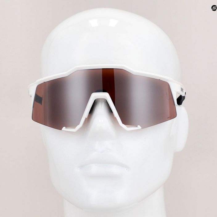 Okulary przeciwsłoneczne 100% Speedcraft matte white/hiper silver mirror 12