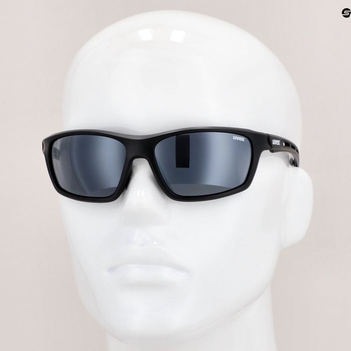 Okulary przeciwsłoneczne UVEX Sportstyle 229 black mat/litemirror silver 10