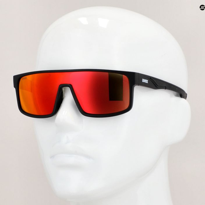 Okulary przeciwsłoneczne UVEX Lgl 51 black mat/mirror red 11