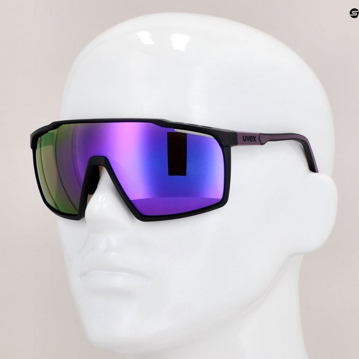 Okulary przeciwsłoneczne UVEX Mtn Perform black purple mat/mirror purple 11