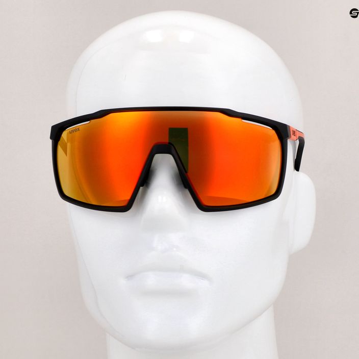 Okulary przeciwsłoneczne UVEX Mtn Perform black red mat/mirror red 11