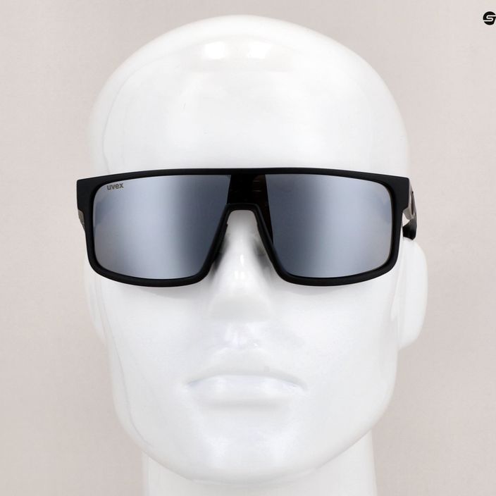 Okulary przeciwsłoneczne UVEX Lgl 51 black mat/mirror silver 11