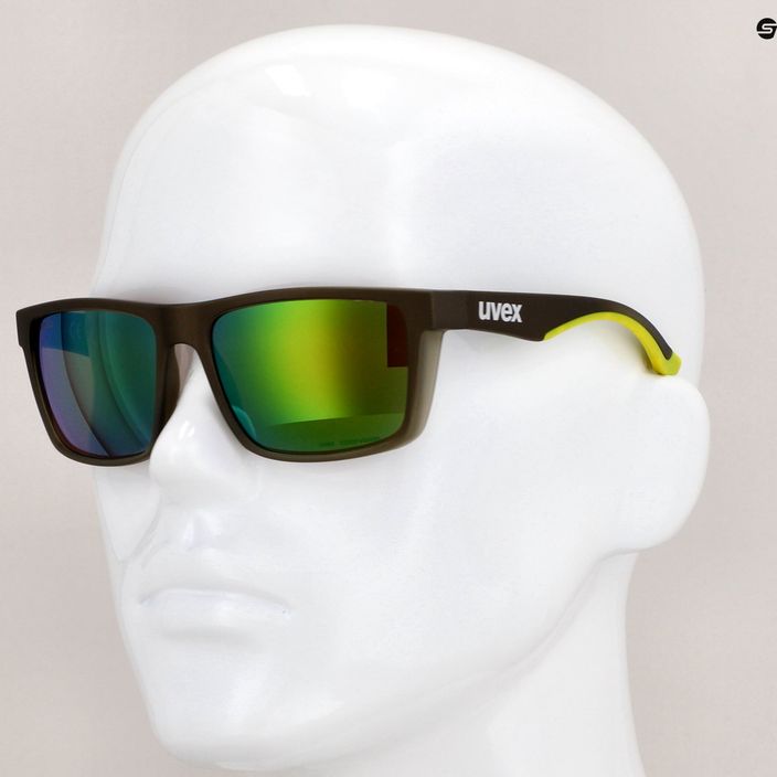 Okulary przeciwsłoneczne UVEX Lgl 50 CV olive mat/mirror green 11