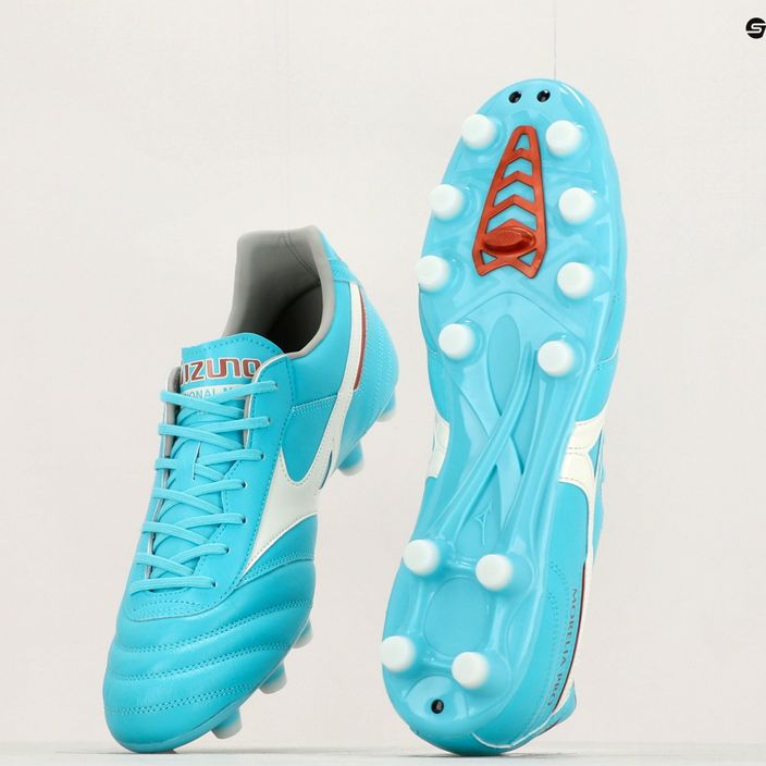 Buty piłkarskie Mizuno Morelia II Pro niebiesko-białe P1GA231325 16