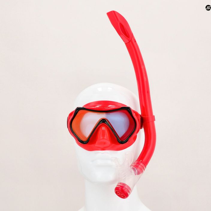 Zestaw do snorkelingu dziecięcy Aqualung Hero Set red/gold 15