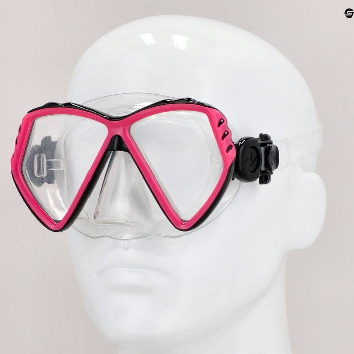 Maska do snorkelingu dziecięca Aqualung Cub transparent/pink 8