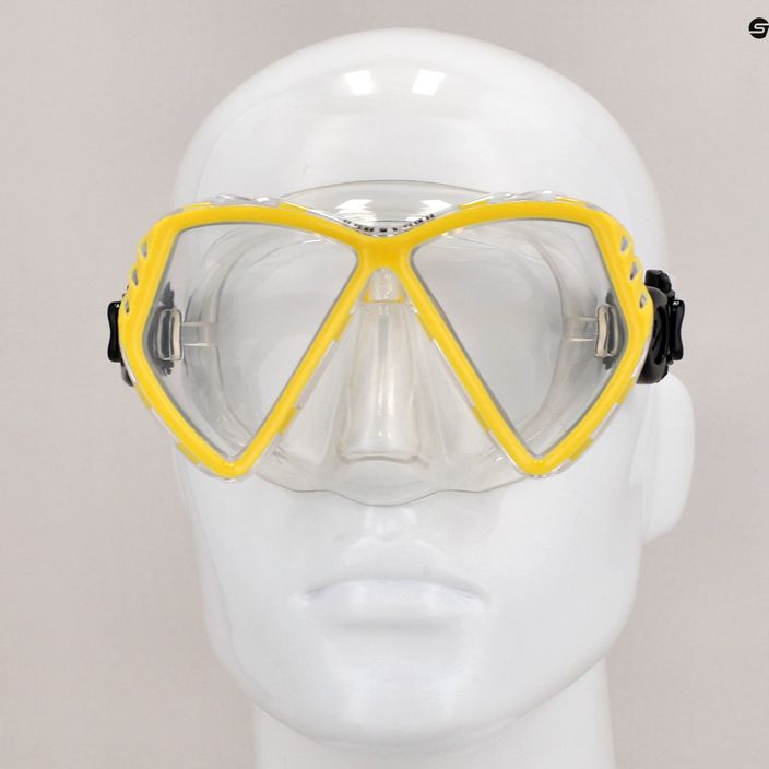 Maska do snorkelingu dziecięca Aqualung Cub transparent/yellow 8