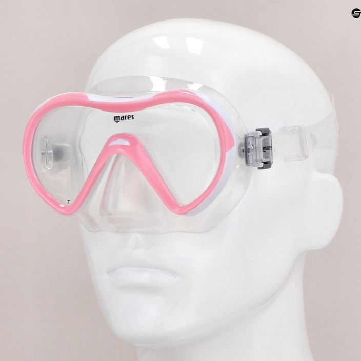 Maska do snorkelingu dziecięca Mares Vento SC clear/pink 8