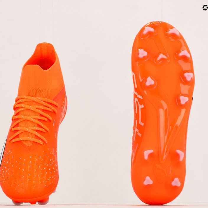 Buty piłkarskie dziecięce PUMA Ultra Pro FG/AG ultra orange/puma white/blue glimmer 12