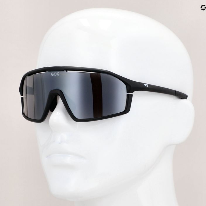 Okulary przeciwsłoneczne GOG Odyss matt black/flash mirror 8