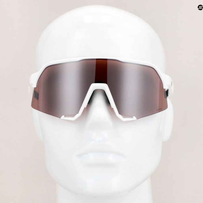 Okulary przeciwsłoneczne 100% S3 matte white/hiper silver 8