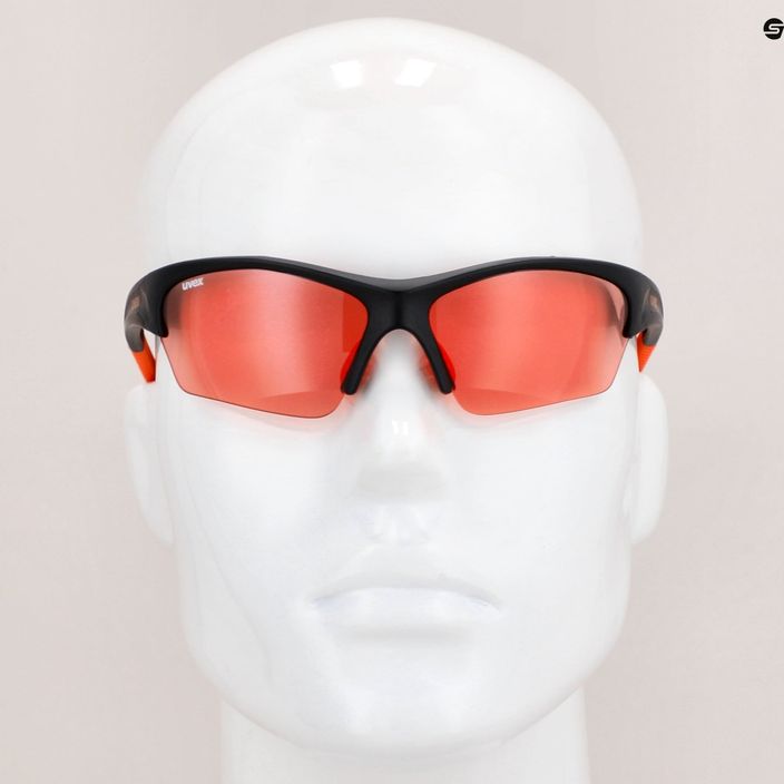 Okulary przeciwsłoneczne UVEX Sunsation black mat orange/litemirror orange 7