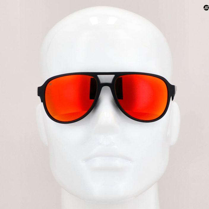 Okulary przeciwsłoneczne GOG Hardy matt black/red/polychromatic red 7