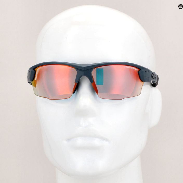 Okulary przeciwsłoneczne GOG Steno C matt grey/black/polychromatic red 7