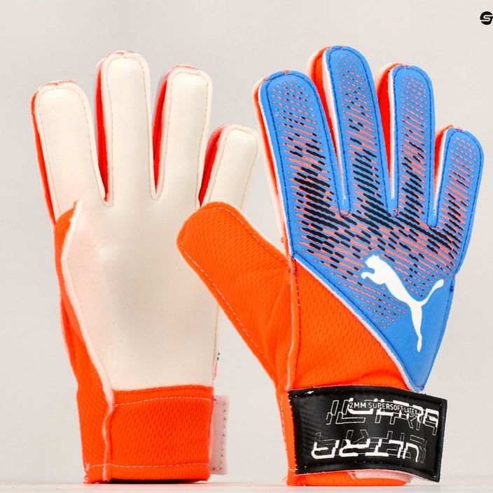 Rękawice bramkarskie dziecięce PUMA Ultra Grip 4 RC ultra orange/blue glimmer 7