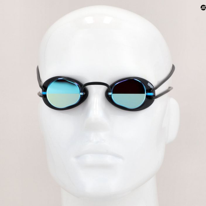 Okulary do pływania arena Swedix Mirror smoke/blue/black 8