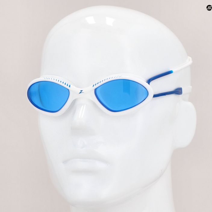Okulary do pływania Zoggs Tiger white/blue/tint blue 7