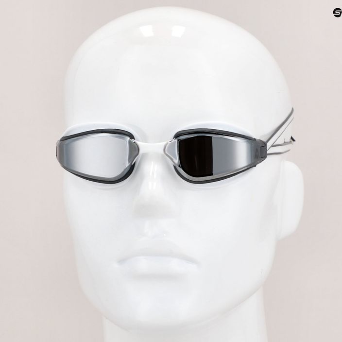 Okulary do pływania Aquasphere Fastlane 2022 white/grey/mirror silver 8