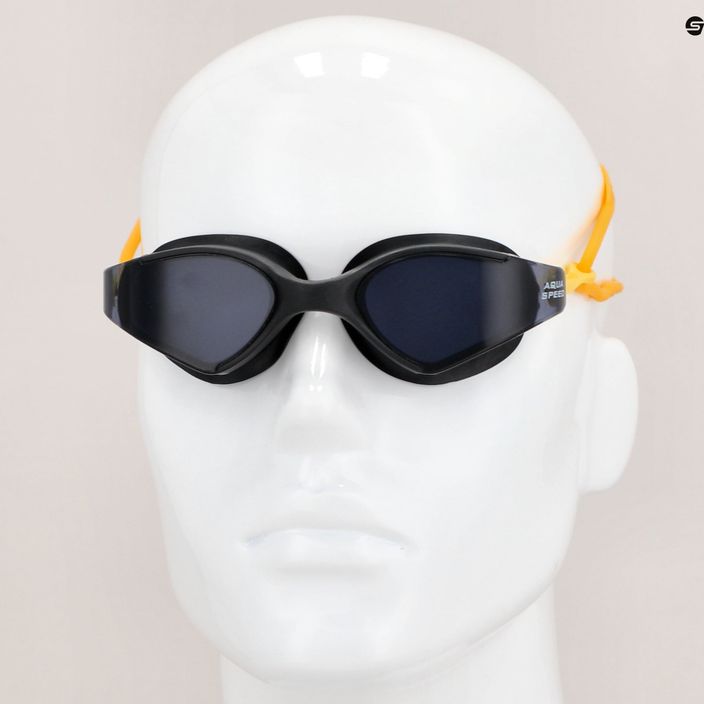 Okulary do pływania AQUA-SPEED Blade czarne/żółte/ciemne 7