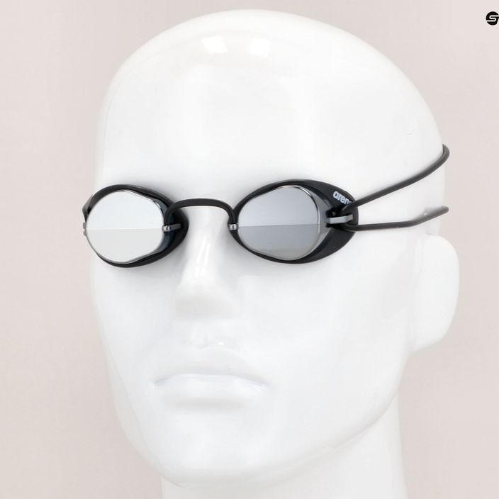 Okulary do pływania arena Swedix Mirror smoke/silver/black 10