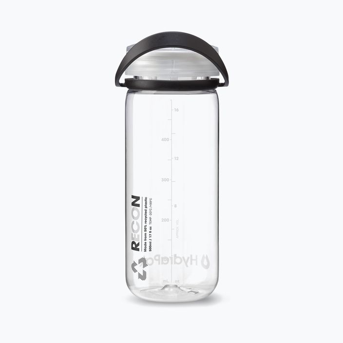 Butelka turystyczna HydraPak Recon 500 ml clear/black white 2