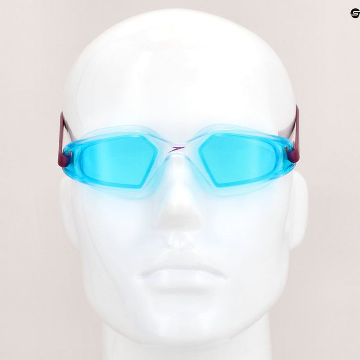 Okulary do pływania dziecięce Speedo Hydropulse deep plum/clear/light blue 7