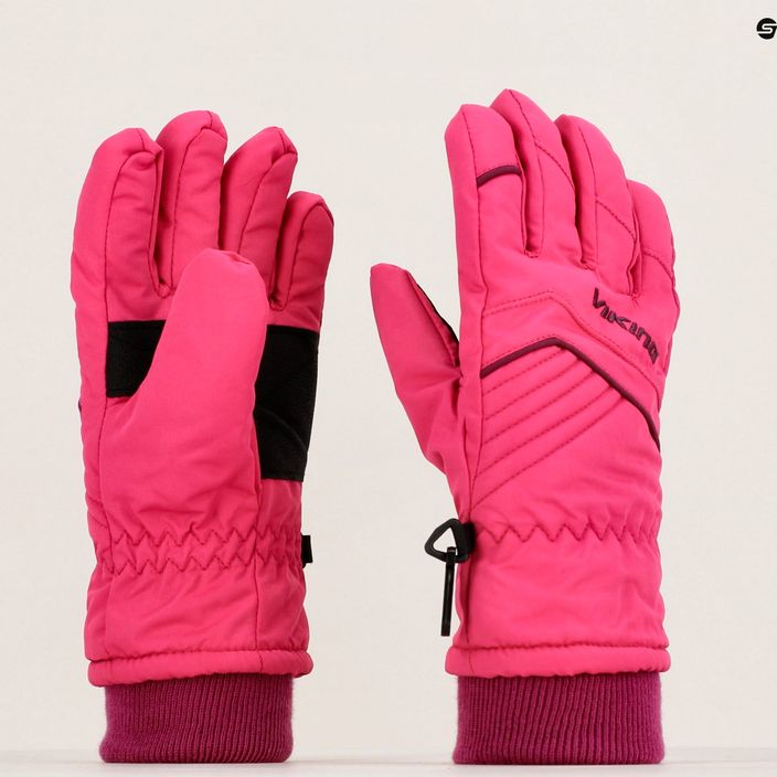 Rękawice narciarskie dziecięce Viking Rimi pink 7