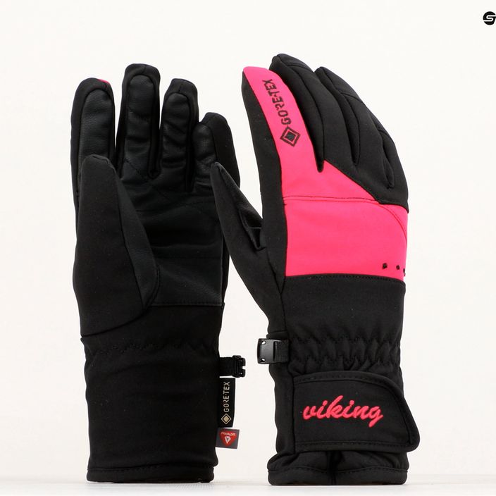 Rękawice narciarskie damskie Viking Sherpa GTX 46 pink 9