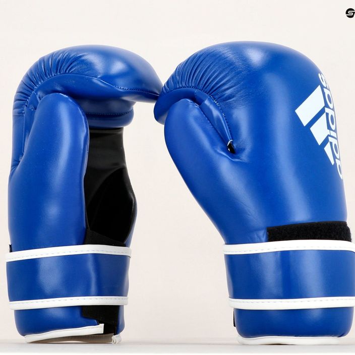 Rękawice bokserskie adidas Point Fight Adikbpf100 niebiesko-białe ADIKBPF100 8