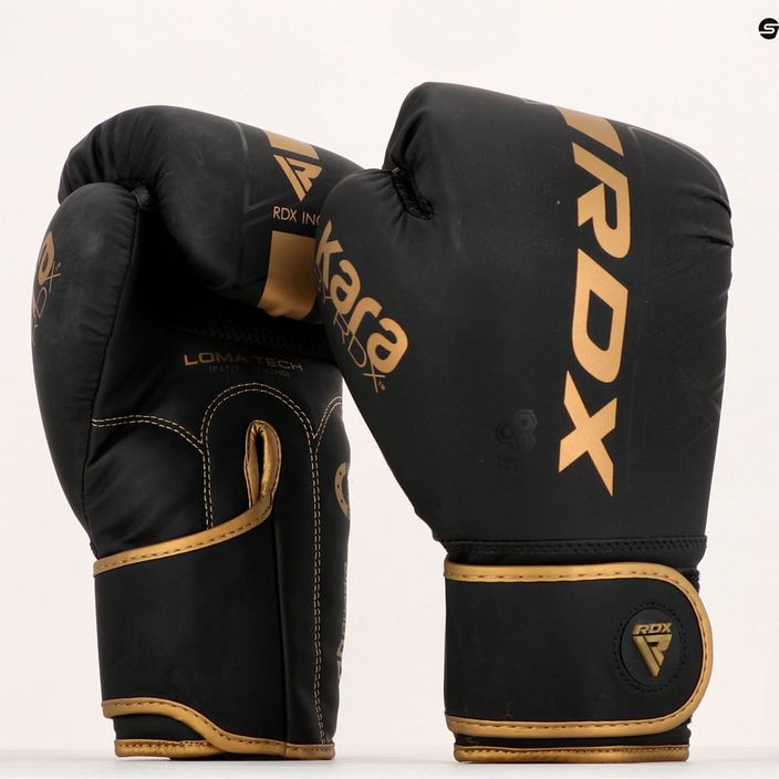 Rękawice bokserskie RDX F6 matte golden 15