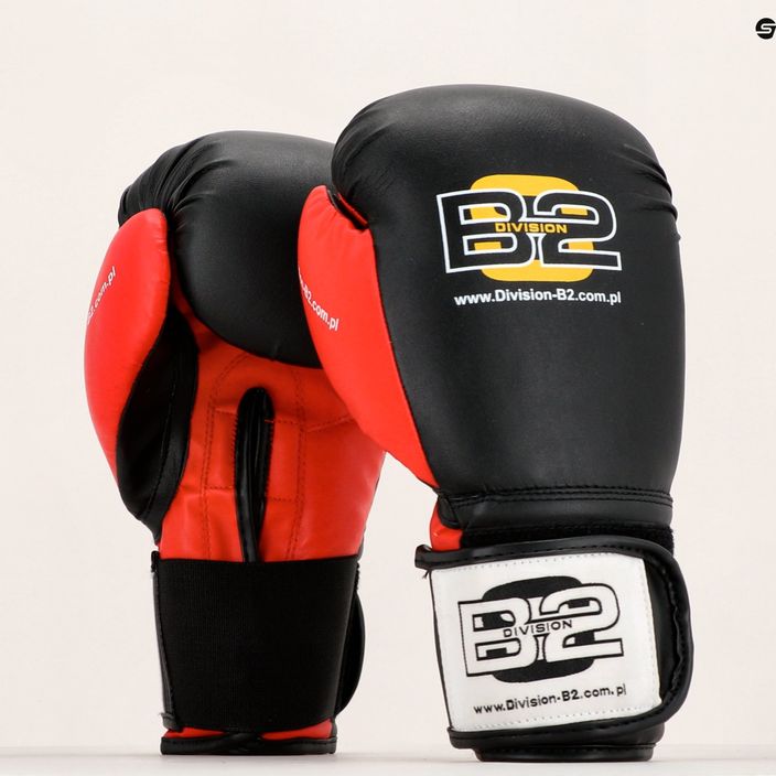 Rękawice bokserskie DIVISION B-2 DIV-TG01 black/red 7