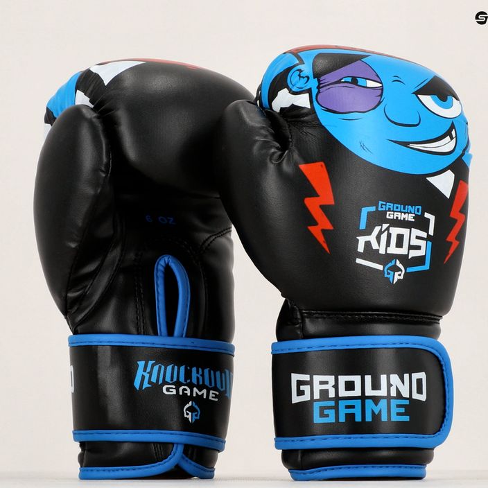 Rękawice bokserskie dziecięce Ground Game Prodigy czarne/multi 13