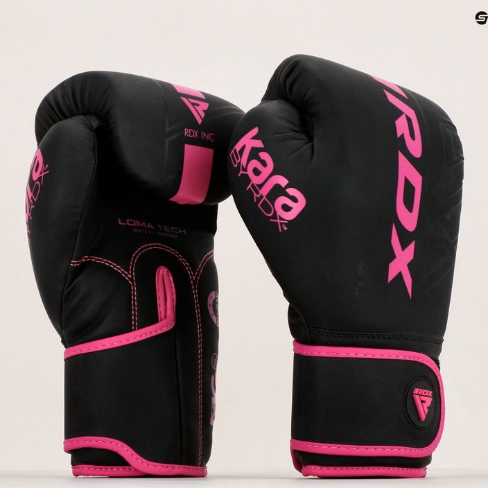 Rękawice bokserskie RDX F6 matte pink 15
