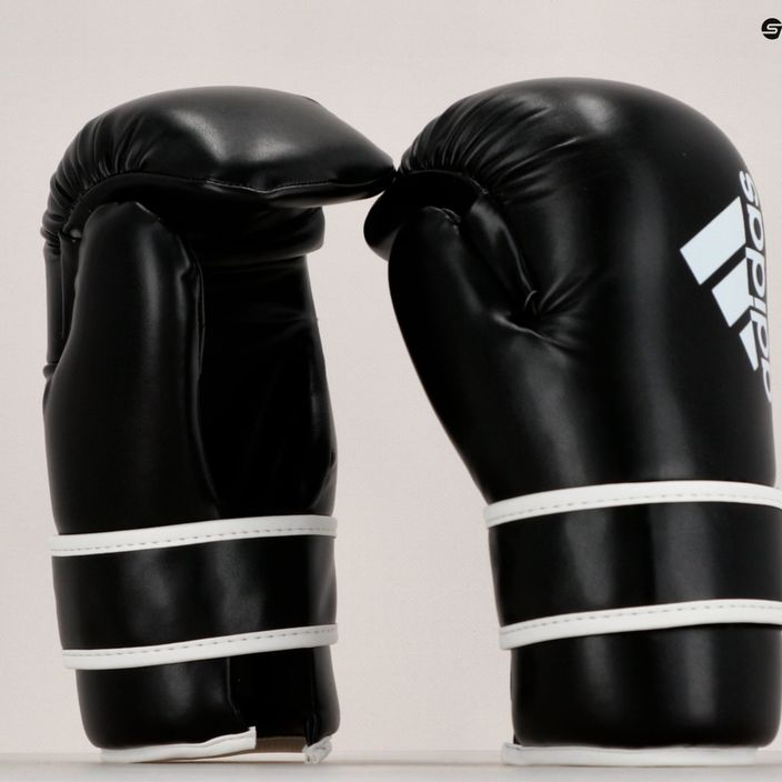 Rękawice bokserskie adidas Point Fight Adikbpf100 czarno-białe ADIKBPF100 8