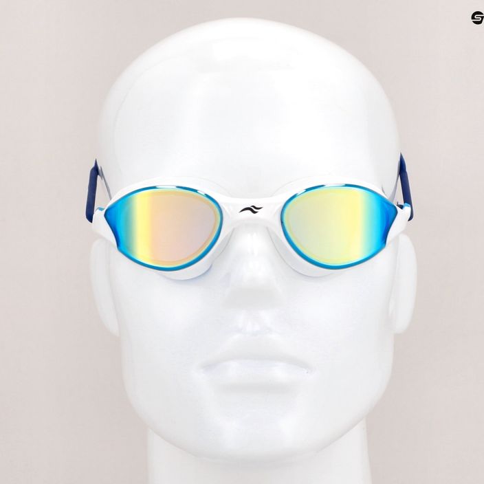 Okulary do pływania AQUA-SPEED Vortex Mirror białe/niebieskie 7