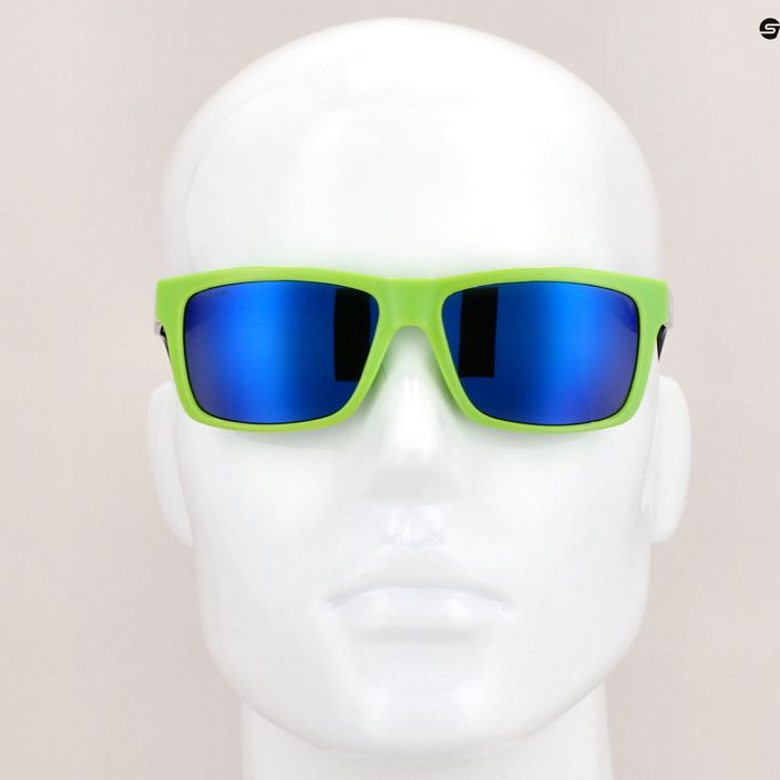 Okulary przeciwsłoneczne Cressi Bahia Floating black/kiwi/blue mirrored 8