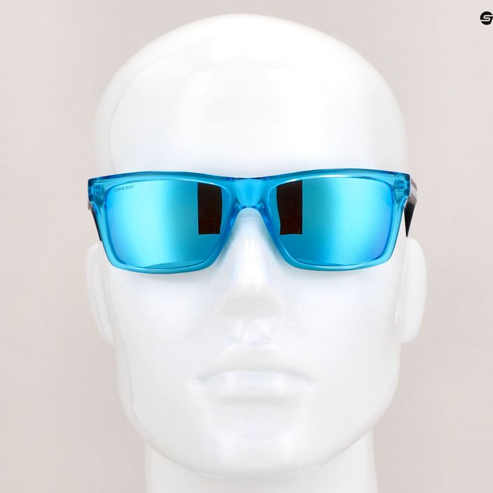Okulary przeciwsłoneczne Cressi Rio Crystal blue/blue mirrored 8