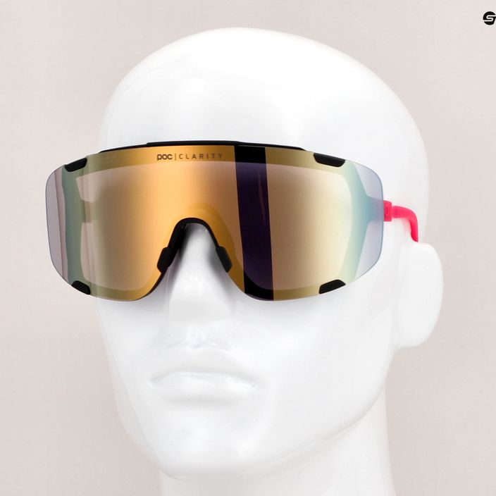 Okulary przeciwsłoneczne POC Devour fluo pink/uranium black translucent/clarity road gold 11