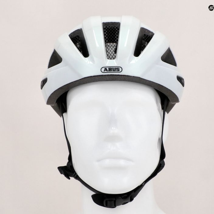 Kask rowerowy ABUS Macator pearl white 11
