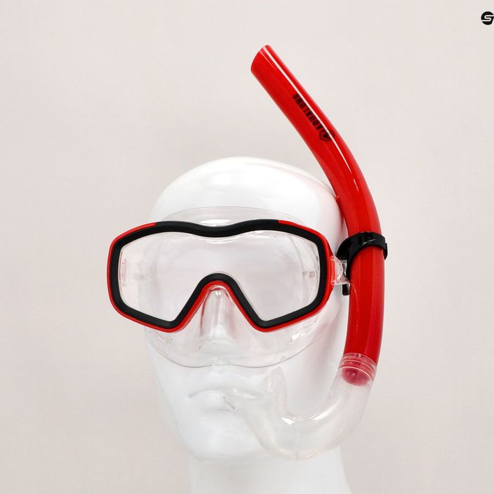 Zestaw do snorkelingu dziecięcy Aqualung Raccon Combo transparent/red/black 12