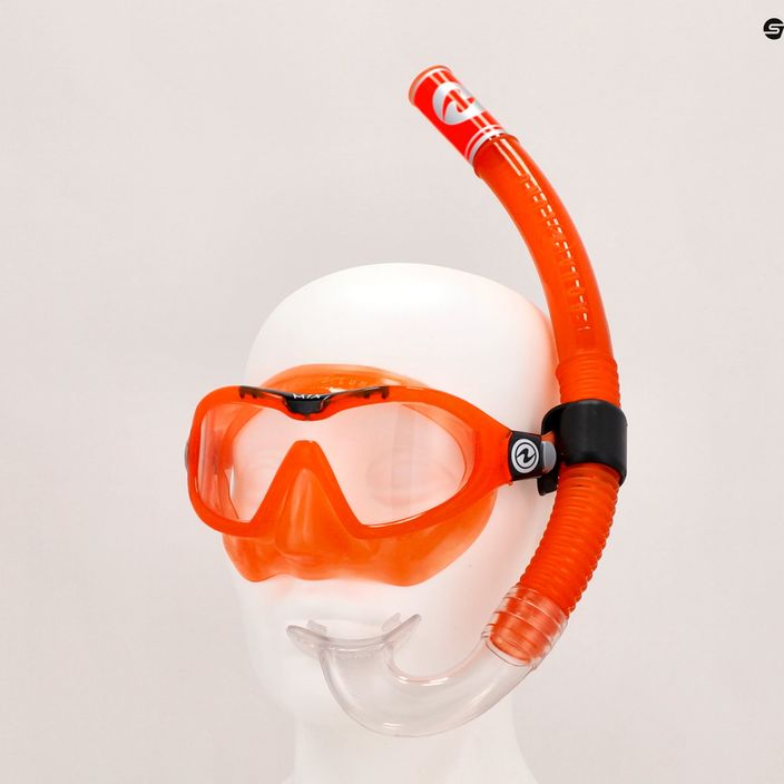 Zestaw do snorkelingu dziecięcy Aqualung Mix Combo orange/black 12