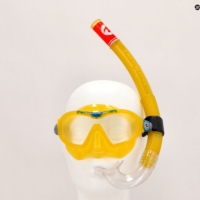 Zestaw do snorkelingu dziecięcy Aqualung Mix Combo yellow/petrol 12